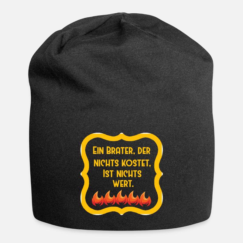 Brater Spruch - Jersey-Beanie - Schwarz