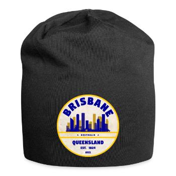 Brisbane Australia Skyline - Jersey Beanie - black - Front