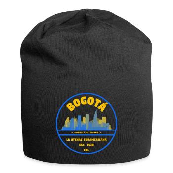 Bogotá Skyline Emblem - Jersey Beanie - black - Front