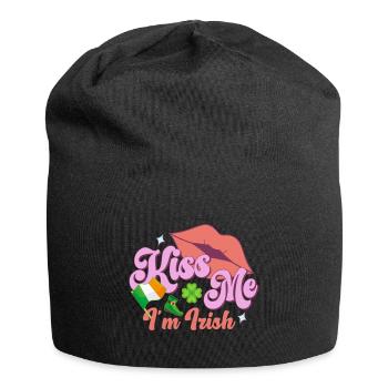 St Paddy's St Patricksday St Patrick Day - Jersey Beanie - black - Front