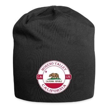 reno Valley California Flag USA Souvenir Logo - Jersey Beanie - black - Front