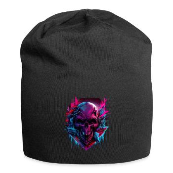 Skull Colorful Cloud - Jersey-Beanie - Schwarz - Vorne