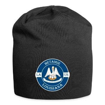 Metairie Louisiana Flag USA Travel Souvenir Badge - Bonnet en jersey - noir - Devant