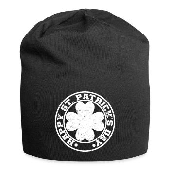 Cadeau de la Saint-Patrick Trèfle Hommes, Femmes, Enfants - Bonnet en jersey - noir - Devant