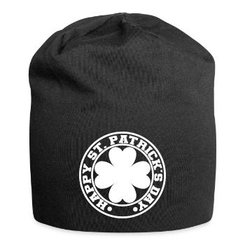Cadeau de la Saint-Patrick Trèfle Hommes, Femmes, Enfants - Bonnet en jersey - noir - Devant