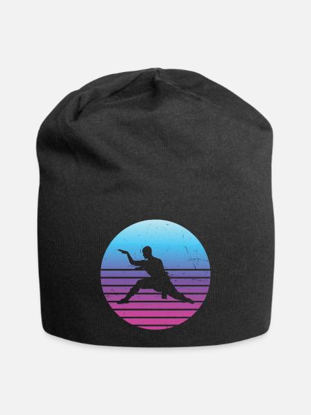 Kampfsport Herren Damen Wushu Kungfu Kung Fu - Jersey-Beanie - Schwarz