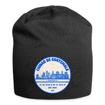 Guatemala Stadt Skyline Stempel - Jersey-Beanie - Schwarz - Vorne
