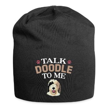 Sheepadoodle Doodle Dog - Bonnet en jersey - noir - Devant