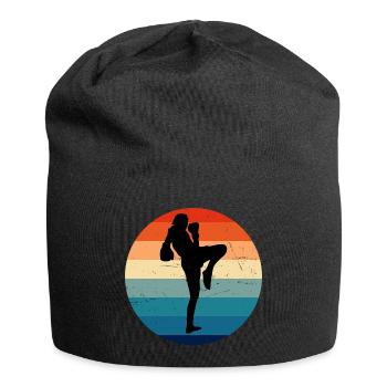 Boxeur Thaï Femmes Muay Thai Boxe Thaï Thaï Thaï - Bonnet en jersey - noir - Devant