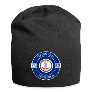 Linton Hall Virginia Flag USA Souvenir Badge - Bonnet en jersey - noir - Devant