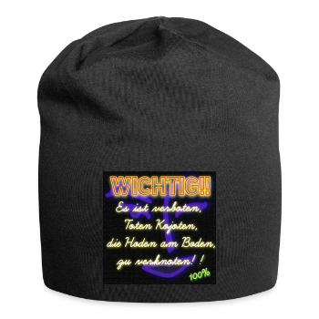 Wichtig!! (Verboten) - Abbild - 2023 - Jersey-Beanie - Schwarz - Vorne