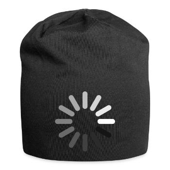 Icône de chargement (négatif) - Bonnet en jersey - noir - Devant