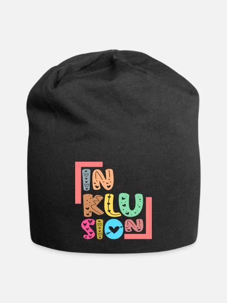 INKLUSION Gleichberechtigung - Jersey-Beanie - Schwarz