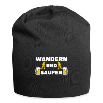 Wanderer Bergwandern Statement Berggipfel Wandern - Jersey-Beanie - Schwarz - Vorne