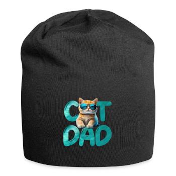 Cat dad - Jersey Beanie - black - Front