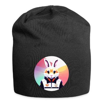 Lapin, Lapin, Lapin de Pâques - Bonnet en jersey - noir - Devant