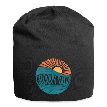 Vintage Retro Groovy Dady - Jersey Beanie - black - Front