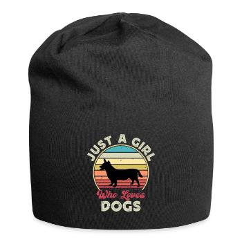 Lancashire Heeler Dog Love Silhouette Retro Sunset - Bonnet en jersey - noir - Devant