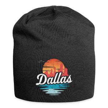 Dallas - Jersey-Beanie - Schwarz - Vorne