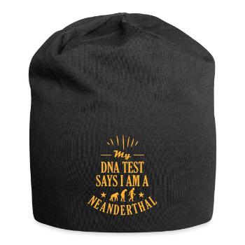 My DNA test says I am a Neanderthal man - Jersey Beanie - black - Front