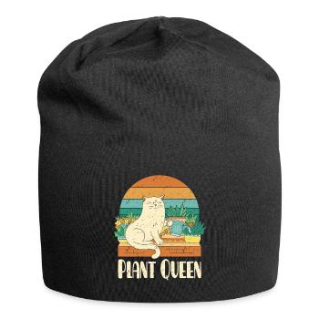 Reine des plantes - Bonnet en jersey - noir - Devant