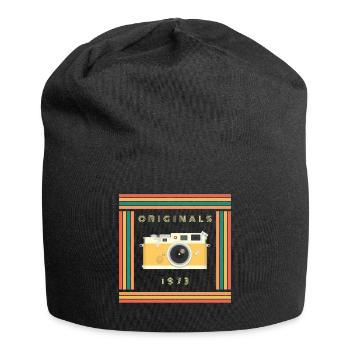 1973 Jahrgang Vintage Retro Geburtag - Jersey-Beanie - Schwarz - Vorne