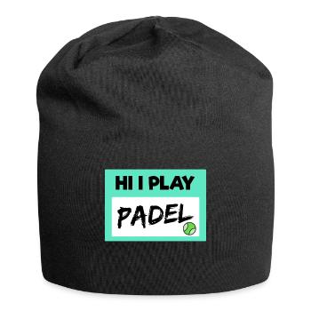 Déclaration de Balles de jeu de padel de joueur de padel de loisir - Bonnet en jersey - noir - Devant