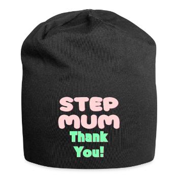STIEFMUTTER DANKE - MUTTERTAG - Jersey-Beanie - Schwarz - Vorne