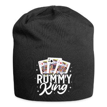 Roi du rami - Bonnet en jersey - noir - Devant