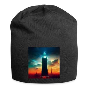 La tour - Bonnet en jersey - noir - Devant
