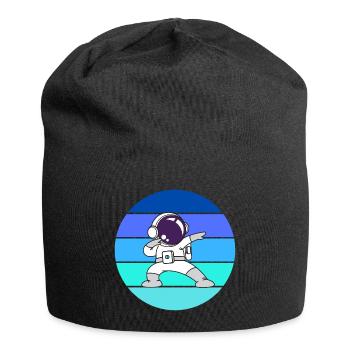 astronaut, spaceman, rocket - Jersey Beanie - black - Front