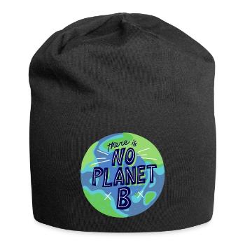 kein Planet B, Mutter Natur, Planet Erde - Jersey-Beanie - Schwarz - Vorne