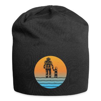 Sunset Firefighter Père et fils - Bonnet en jersey - noir - Devant
