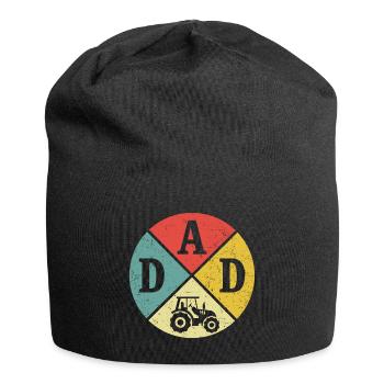 Dad Vater Bauer T-shirt Papa Traktor - Jersey-Beanie - Schwarz - Vorne