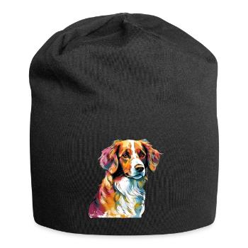 Coloré Nederlandse Kooikerhondje - Bonnet en jersey - noir - Devant