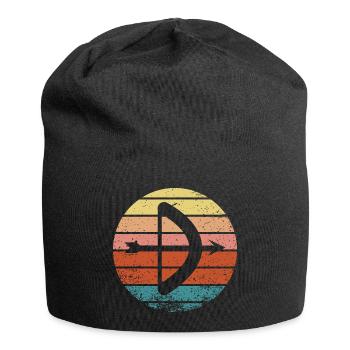 Cadeau de tir à l’arc Dire tir à l’arc - Bonnet en jersey - noir - Devant