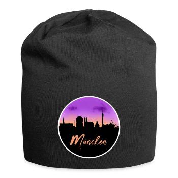 München Fine Skyline - Jersey-Beanie - Schwarz - Vorne