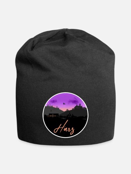 Harz Fine Skyline - Jersey-Beanie - Schwarz