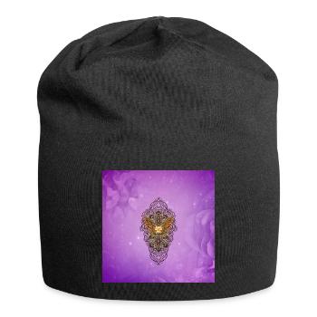 Wonderful elegant butterflies - Jersey Beanie - black - Front