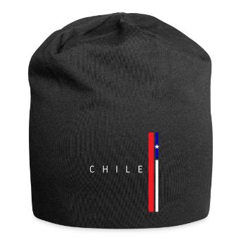 Flagge von Chile - Jersey-Beanie - Schwarz - Vorne