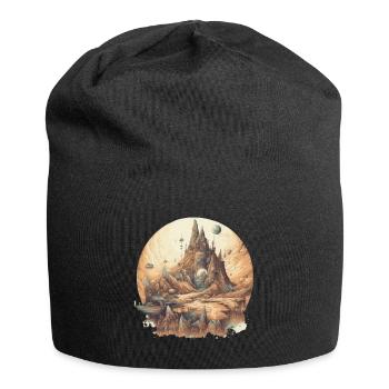 Futuristic life on planets - Jersey Beanie - black - Front