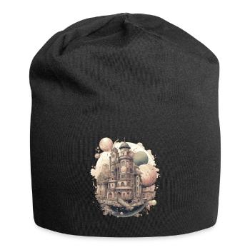 Futuristic life on planets - Jersey Beanie - black - Front