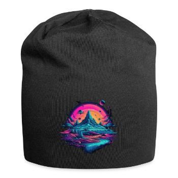 Futuristic life on planets - Jersey Beanie - black - Front