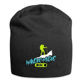 Bergwandern Wandern Wanderer Gletscher Statement - Jersey-Beanie - Schwarz - Vorne