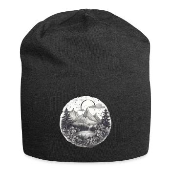 Nature Aventure Randonnée Camping Design - Bonnet en jersey - charbon - Devant
