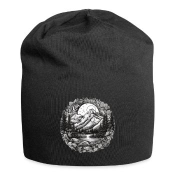Nature Aventure Randonnée Camping Design - Bonnet en jersey - noir - Devant