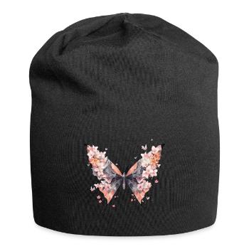 Origami Butterfly Japanese Art - Jersey Beanie - black - Front