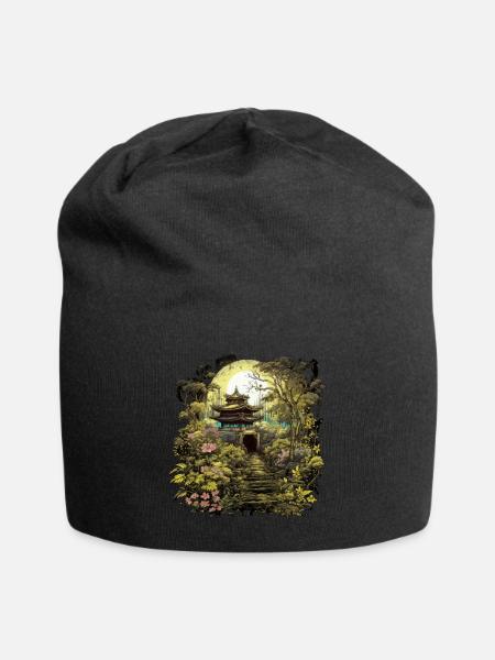 Bonsaï - Jardin Japonais - Bonnet en jersey - noir