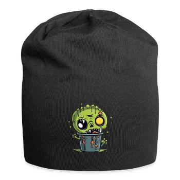 Tasse à café d’Halloween - tasse à café effrayante - Bonnet en jersey - noir - Devant
