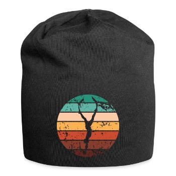 Tauchen mit Atem, Schnorcheln - Jersey-Beanie - Schwarz - Vorne